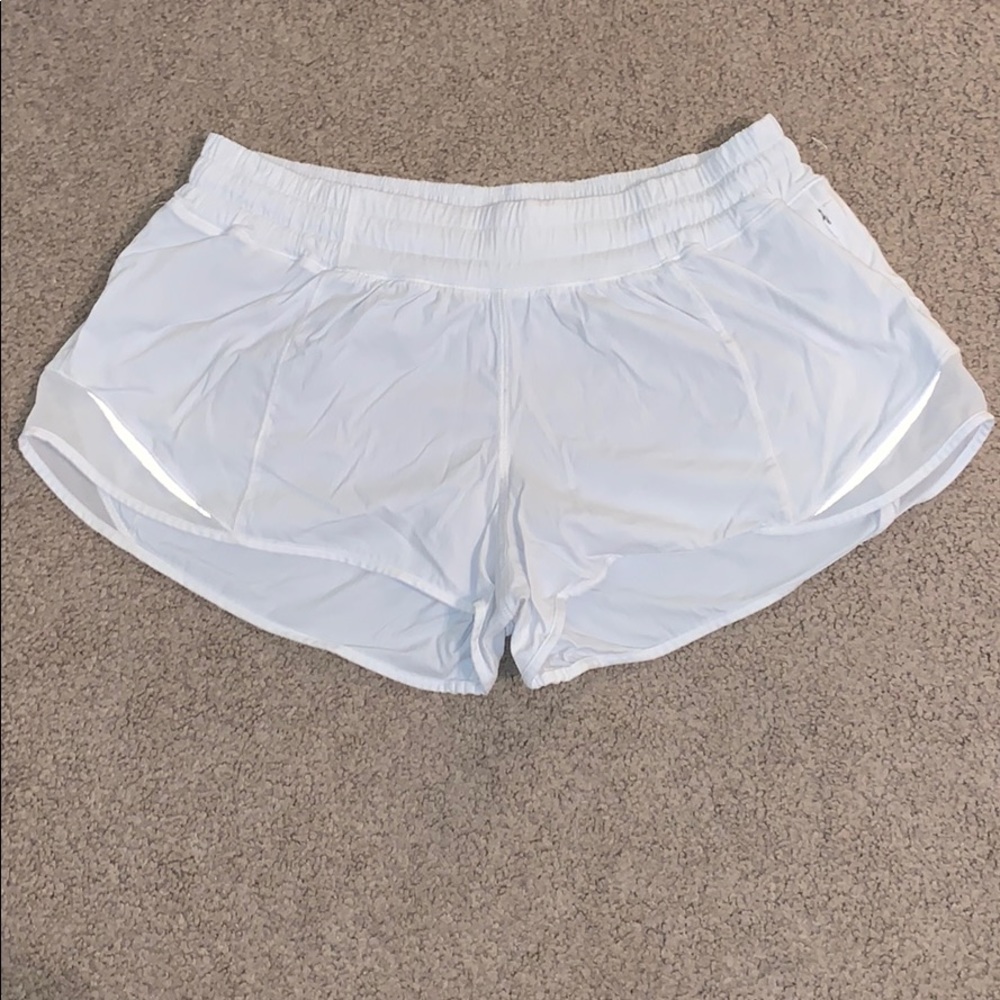 White Athletic Lulu Shorts